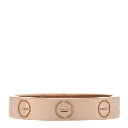 Cartier 18K Pink Gold 3.5mm LOVE Wedding Band Ring 50 5.5 1 of 4