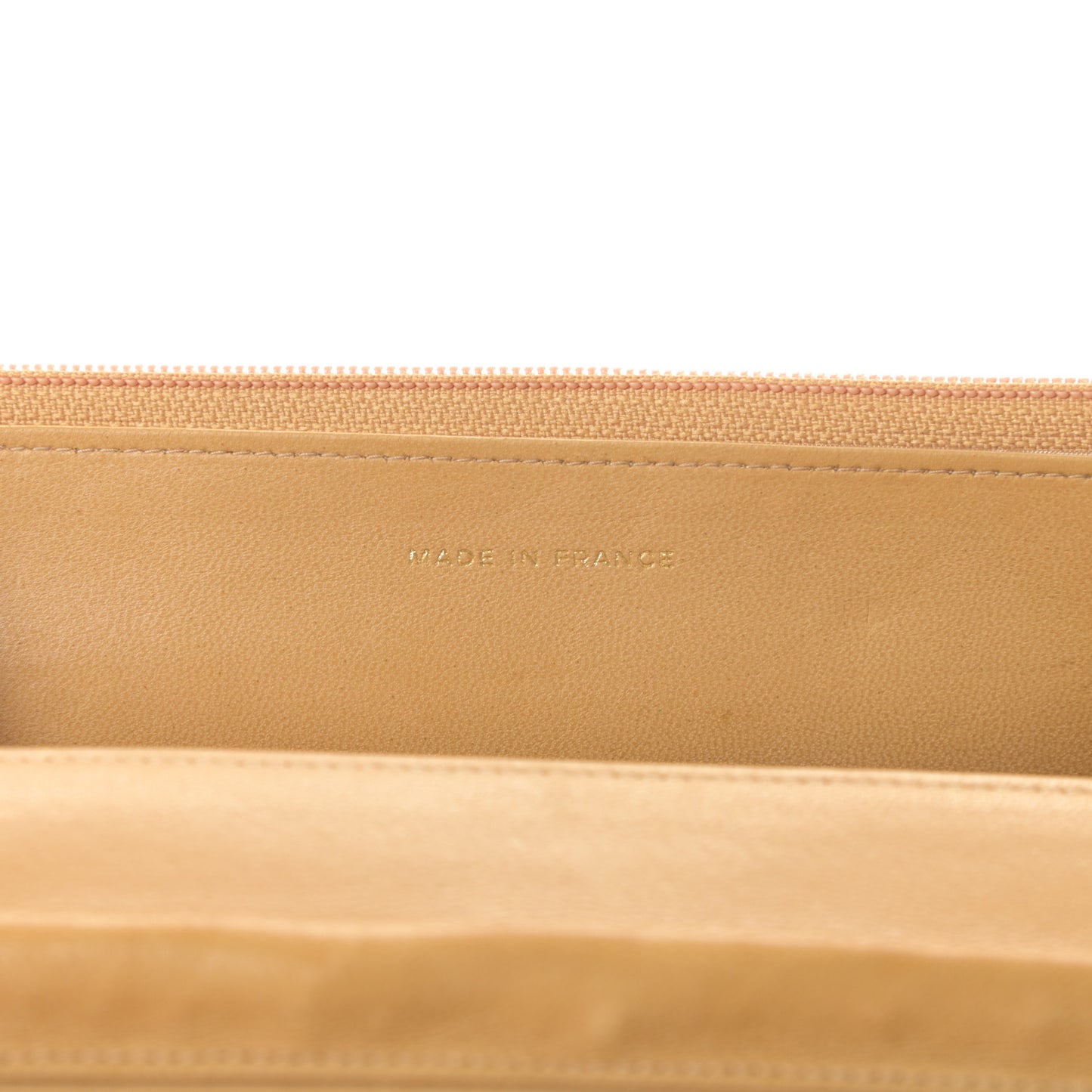Caviar Timeless CC Wallet on Chain WOC Beige