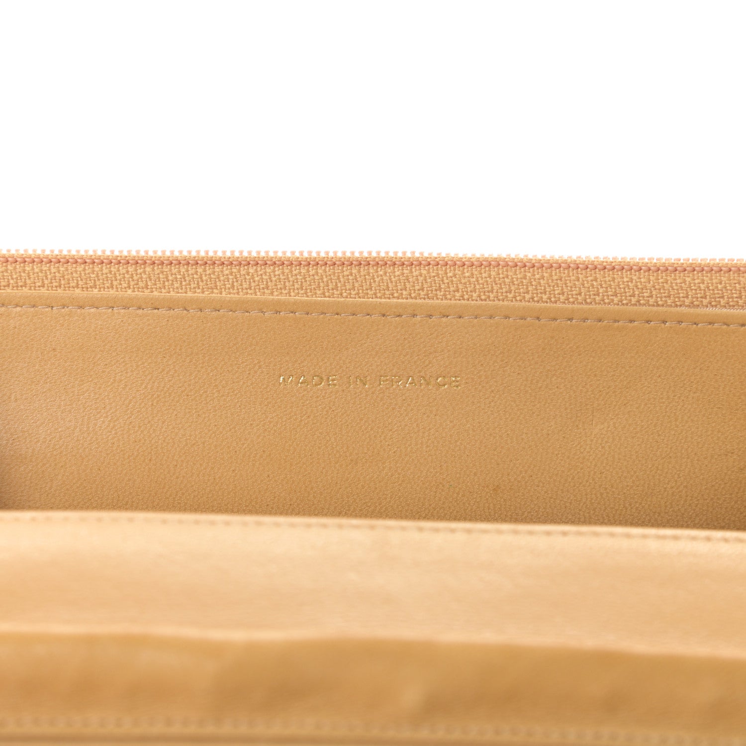 Chanel Caviar Timeless CC Wallet on Chain WOC Beige 7 of 14