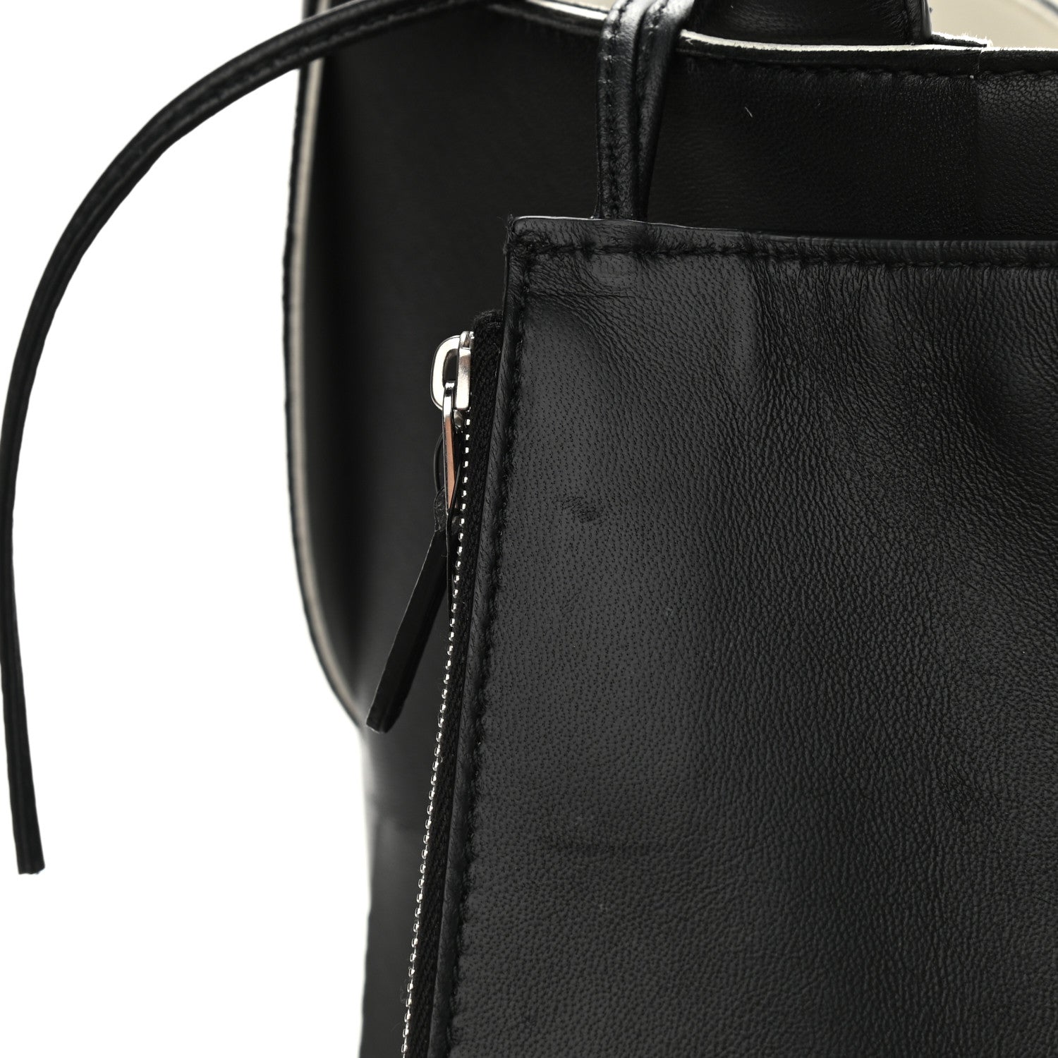Bottega Veneta Nappa Maxi Intrecciato Arco Tote Black White 15 of 15