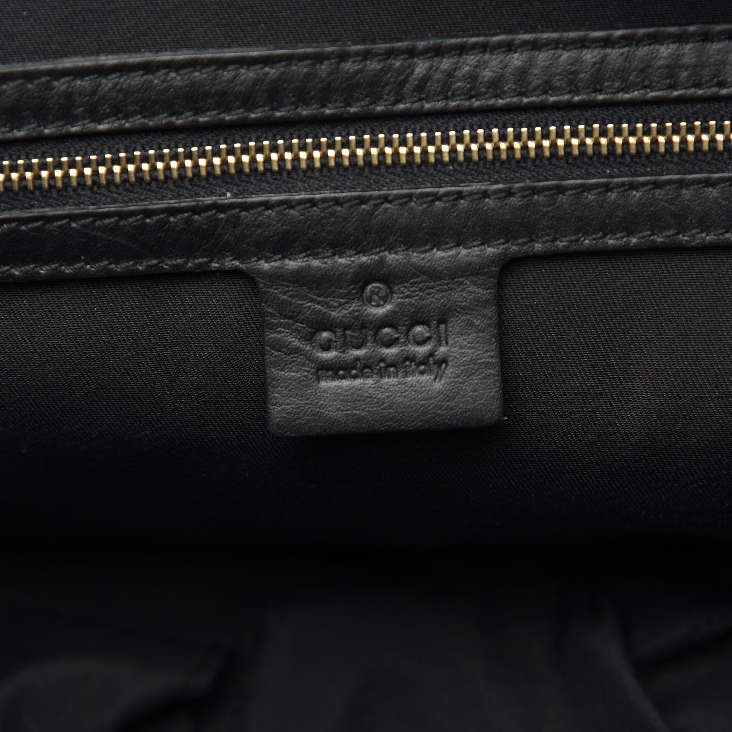 Gucci Calfskin Ruffle Medium Sabrina Boston Tote Black 6 of 11