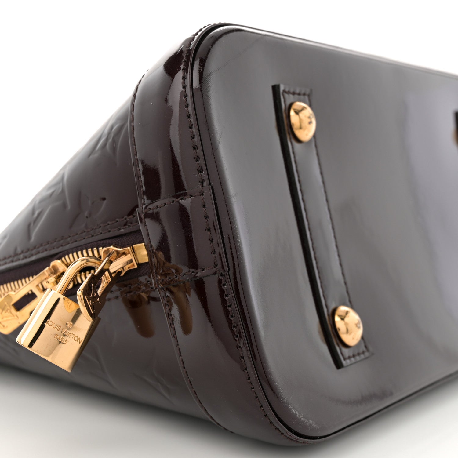 Louis Vuitton Vernis Alma MM Amarante 9 of 11