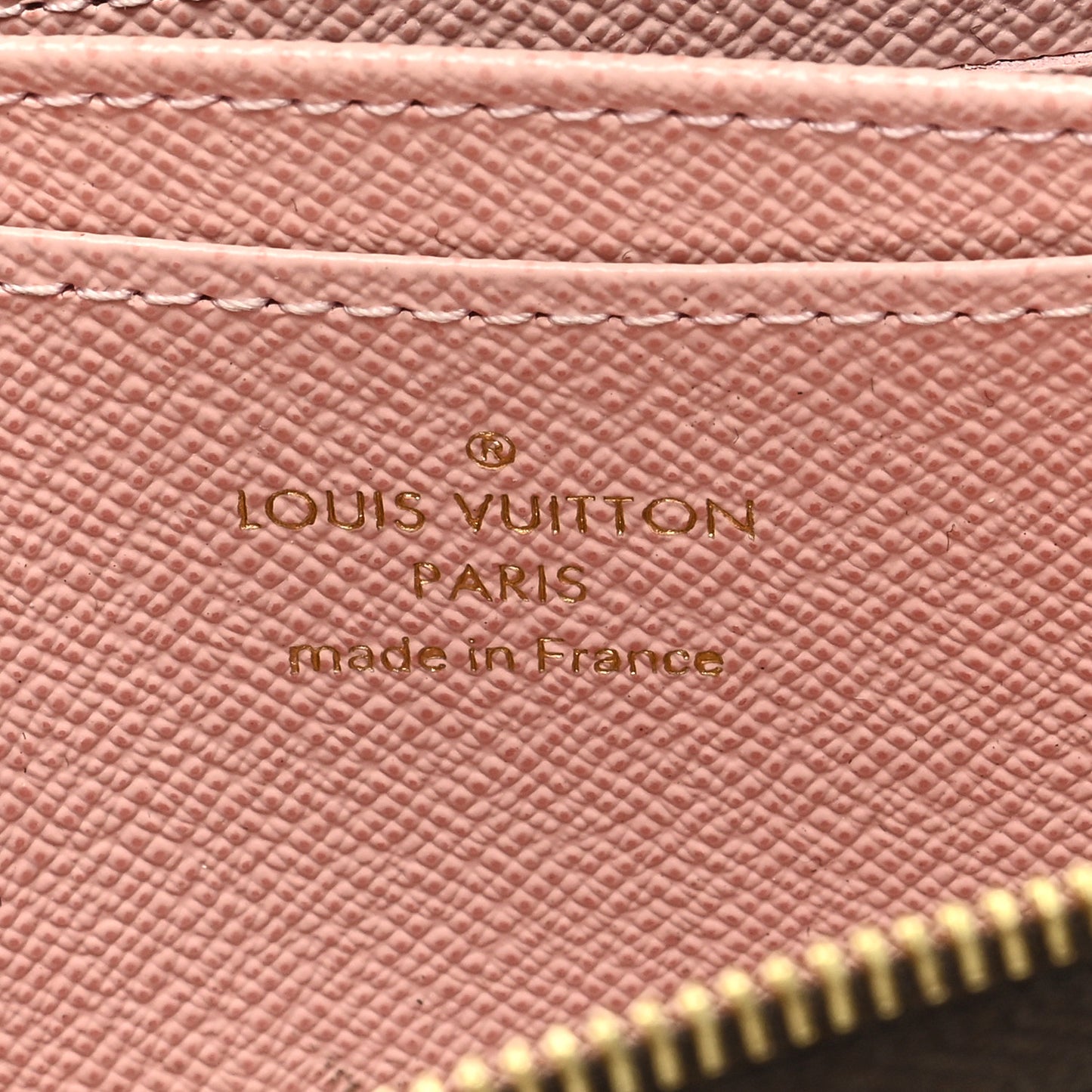 Damier Ebene Studded Zippy Coin Purse Rose Ballerine