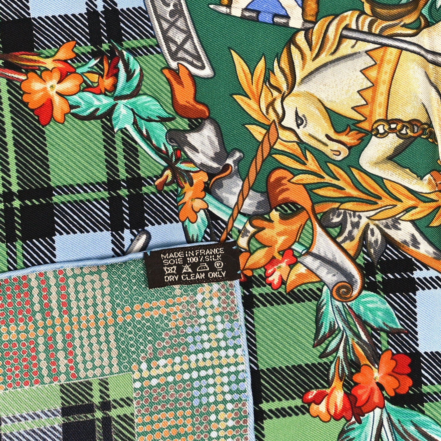 Hermes Silk Fleurs D Ecosse Scarf 90 3 of 3