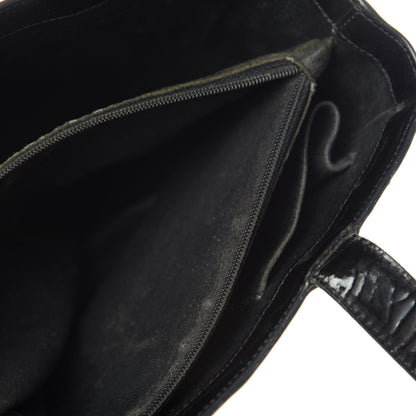 Chanel Patent Logo Tote Black 13 of 16