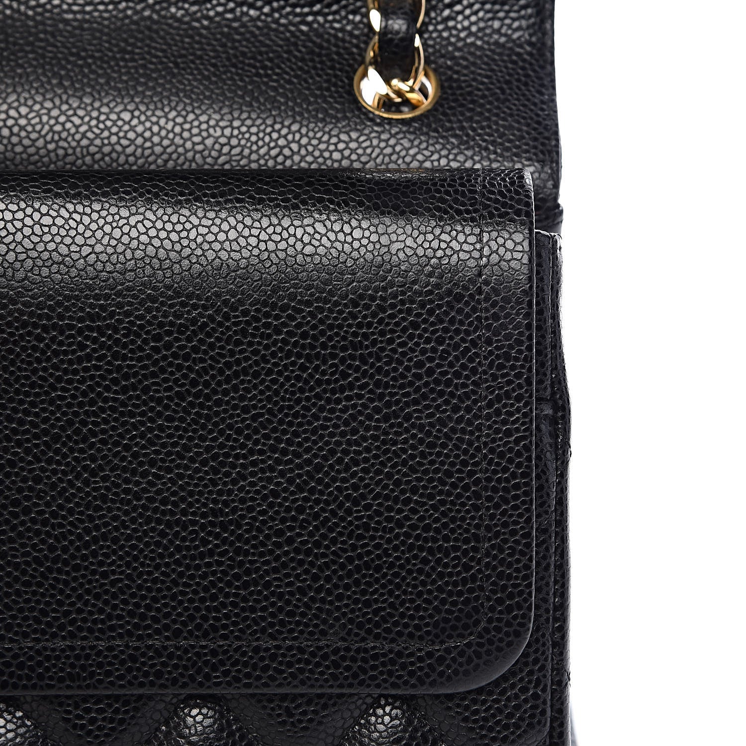 Chanel Caviar Quilted Jumbo Double Flap Black 12 of 14