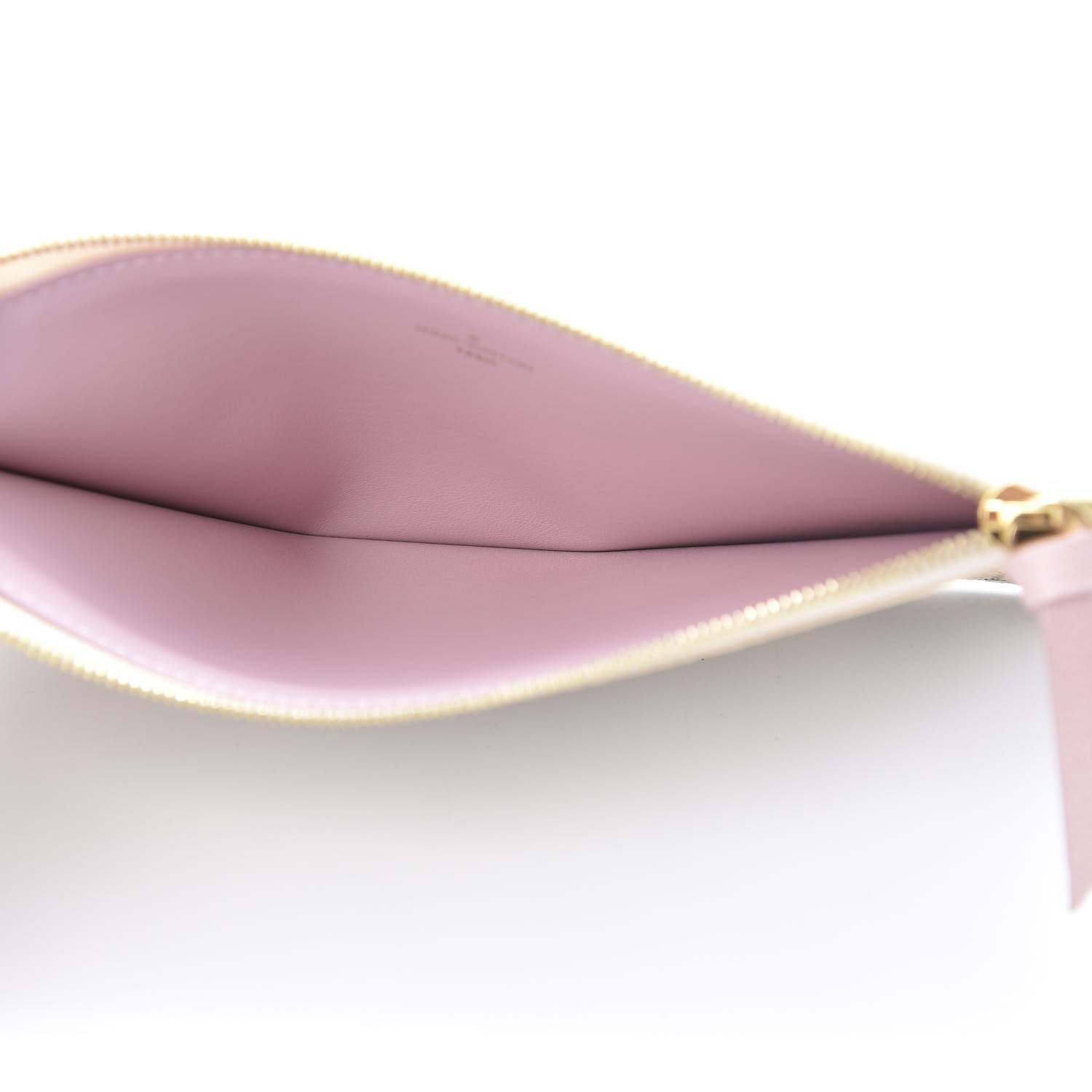 Louis Vuitton Damier Azur Felicie Chain Wallet Zippered Insert Rose Ballerine 5 of 6
