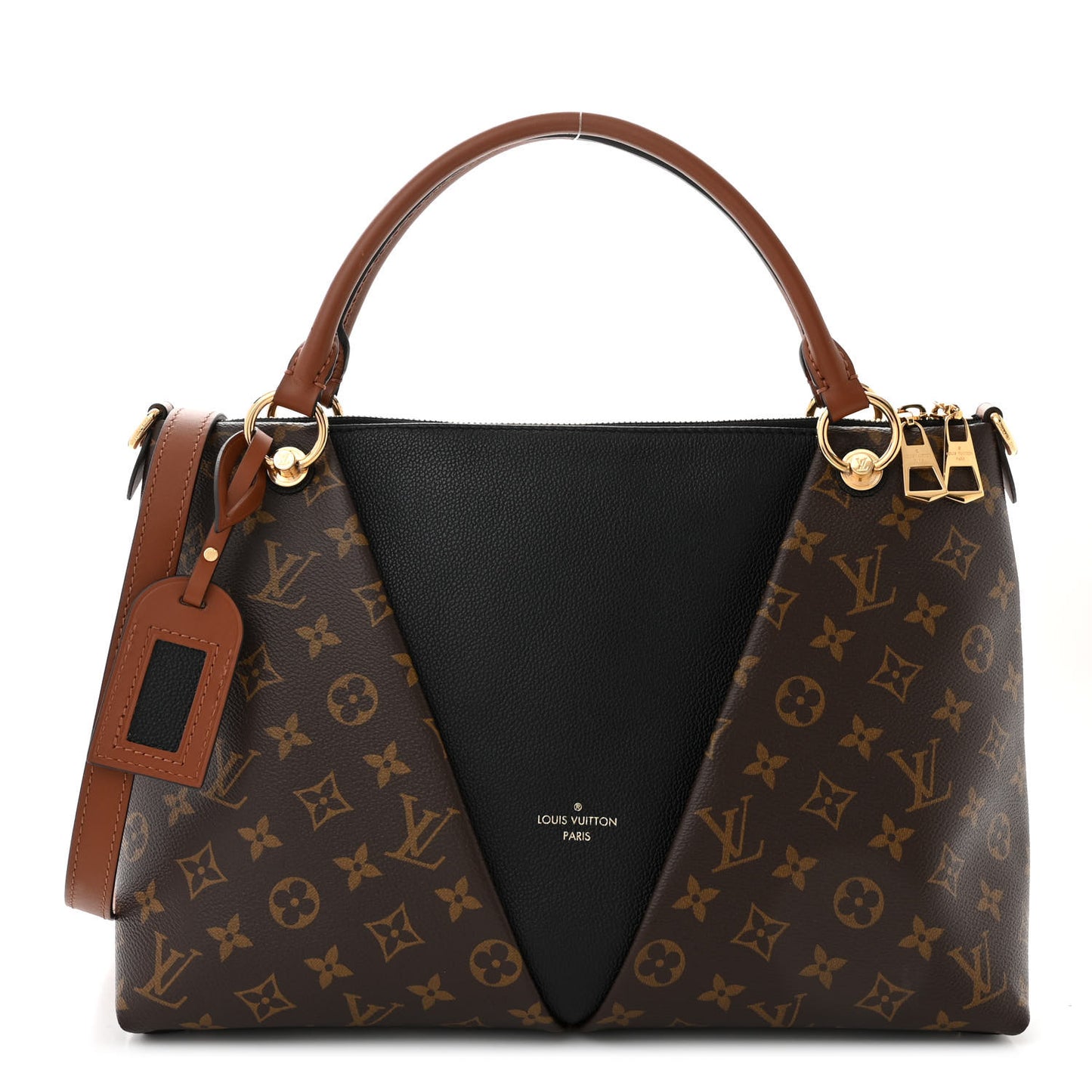 Monogram V Tote MM Black
