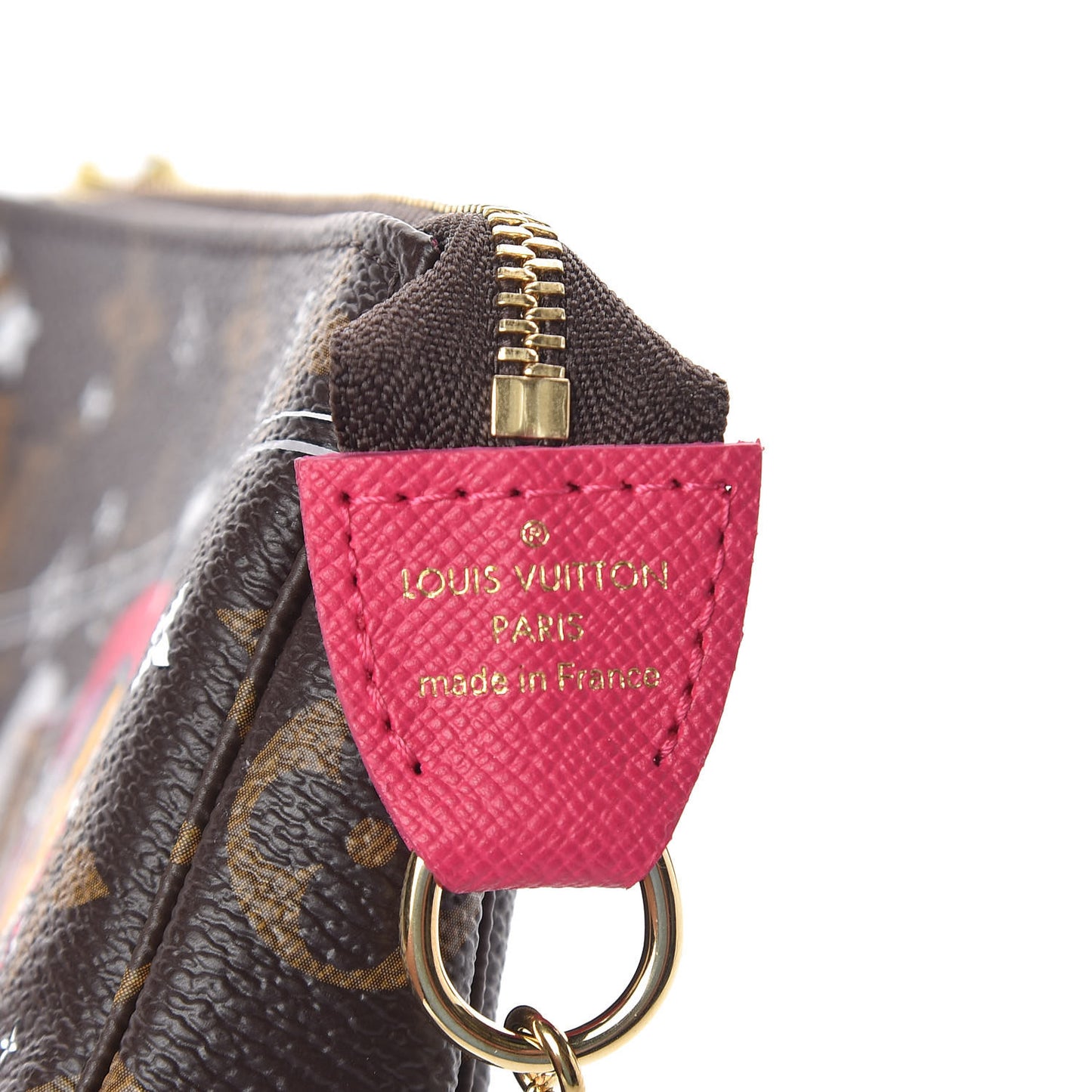 Monogram 2019 Christmas Animation Mini Courchevel Pochette Accessories Fuchsia