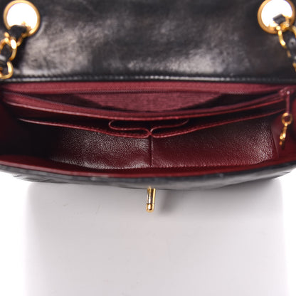 Chanel Lambskin Quilted Mini Square Flap Black 7 of 15