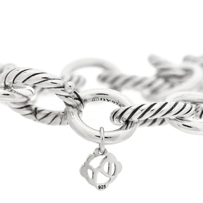 David Yurman Sterling Silver 12mm Large Oval Link Bracelet 4 of 5