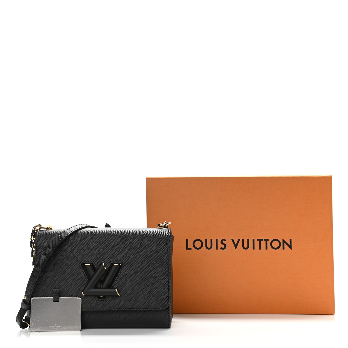 Epi Twist Shoulder Bag MM Matte Black Gold