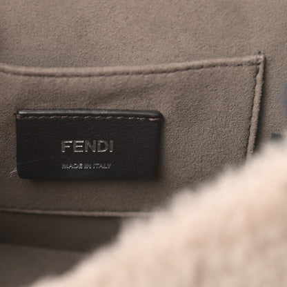 Fendi Shearling Vitello Century F is Fendi Small Kan I Shoulder Bag Pink Tortora Blue 6 of 11