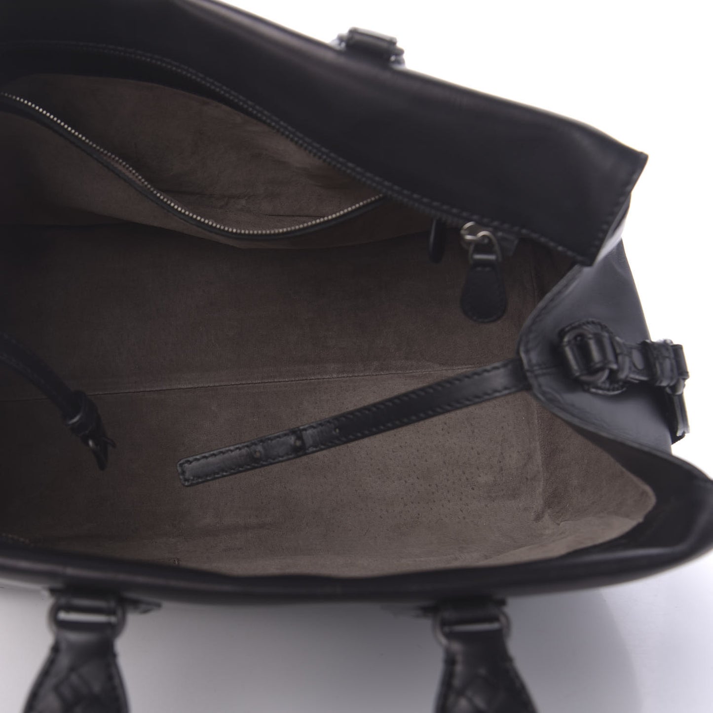 Calfskin Ducale Top Handle Bag Black