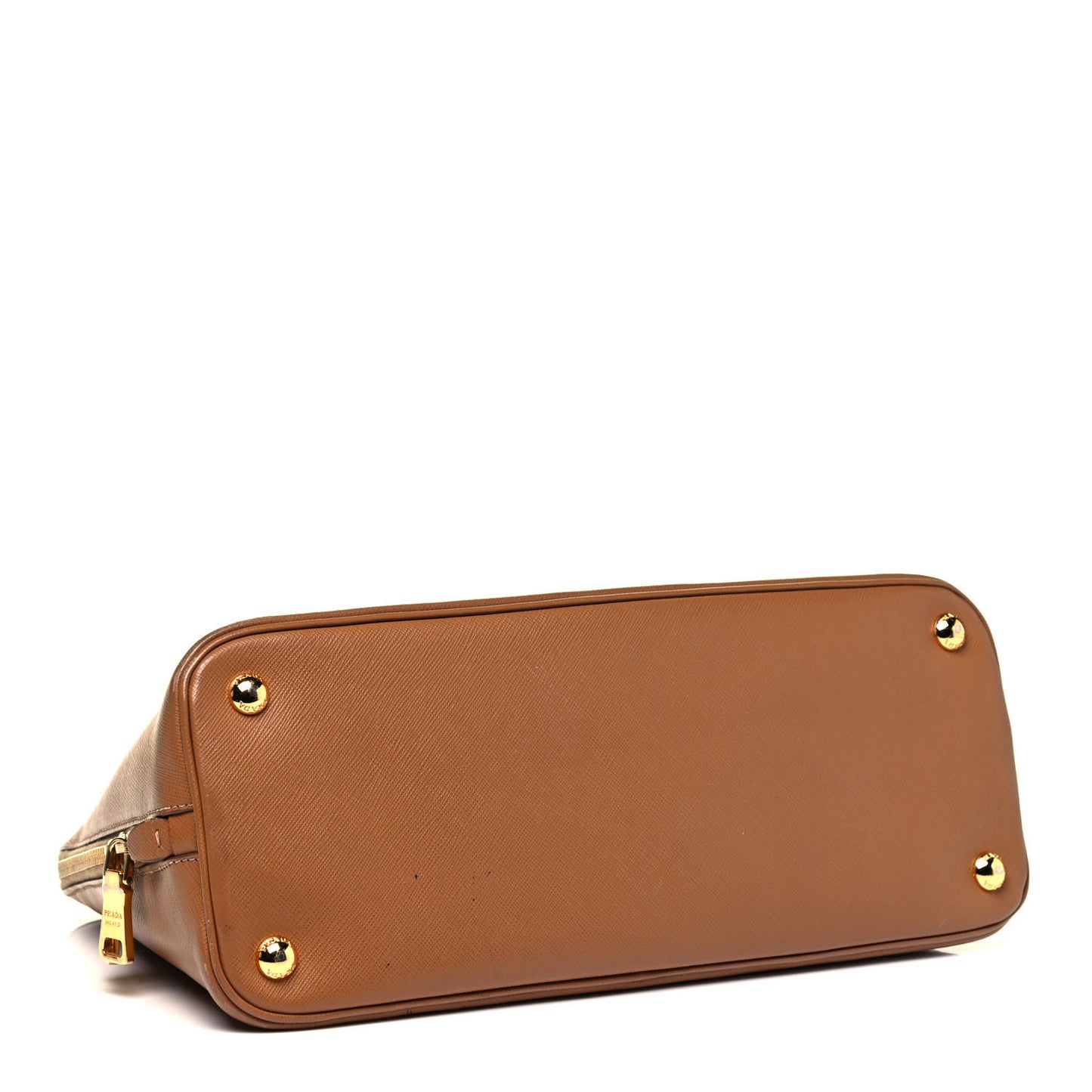 Saffiano Lux Medium Promenade Tote Caramel