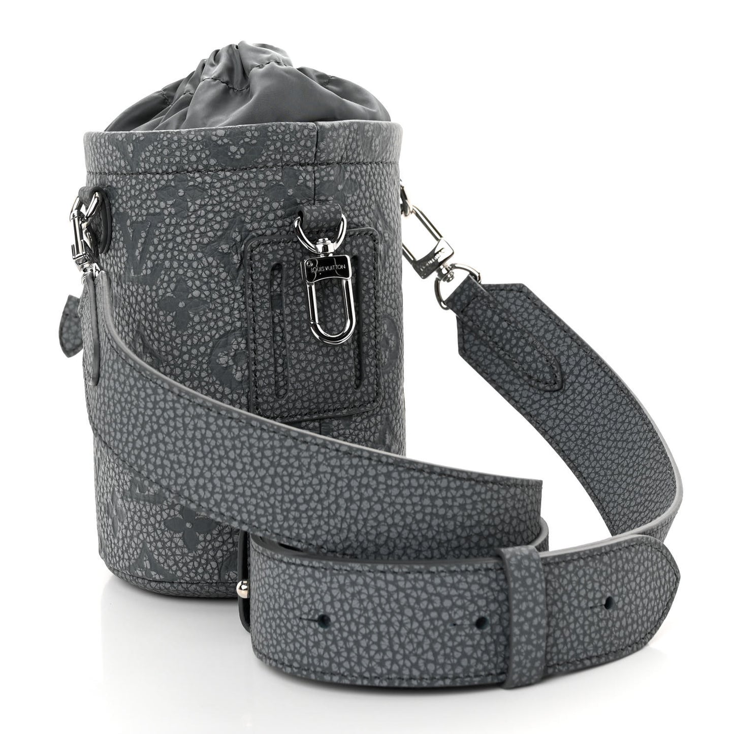 Taurillon Monogram Chalk Pouch Granite Gray