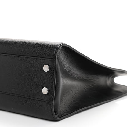Saint Laurent Grain de Poudre Medium Museum Tote Black 7 of 7