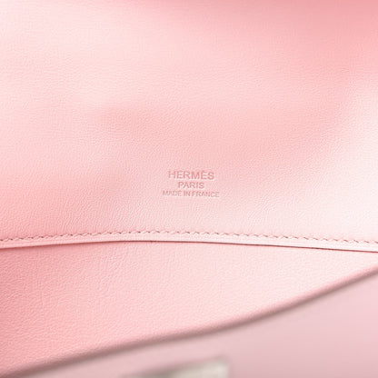 Hermes Swift Kelly Cut Clutch Pochette Rose Sakura 8 of 8