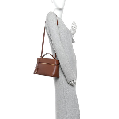 Loro Piana Grained Calfskin Extra Bag L27 Burnt Tan 2 of 9