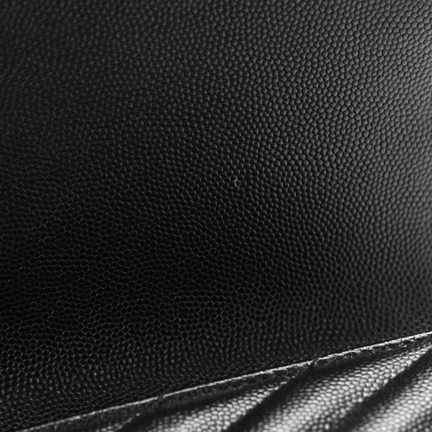 Saint Laurent Grain De Poudre Matelasse Chevron Monogram Envelope Clutch Black 15 of 15