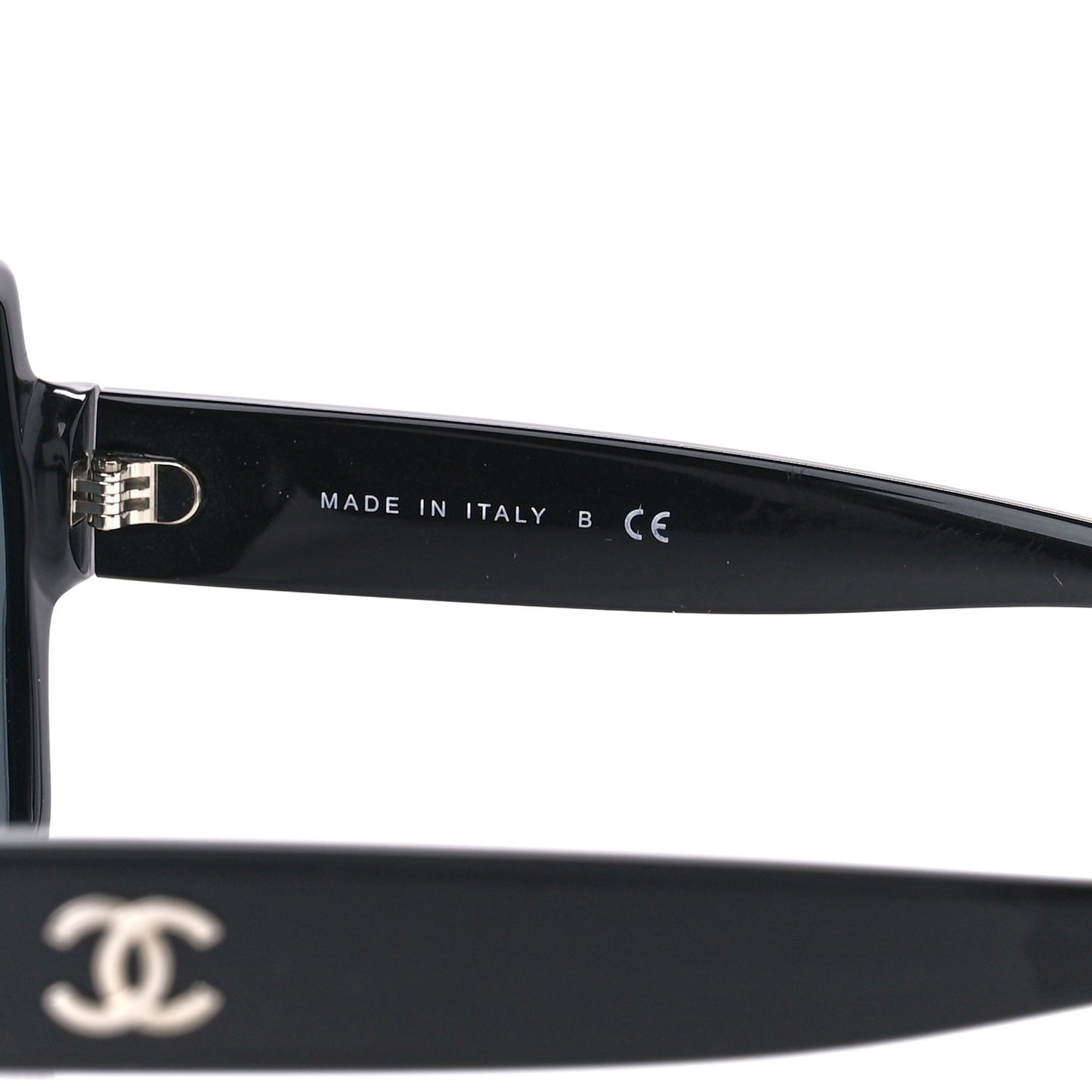 Acetate Square CC Sunglasses 5385-A Black