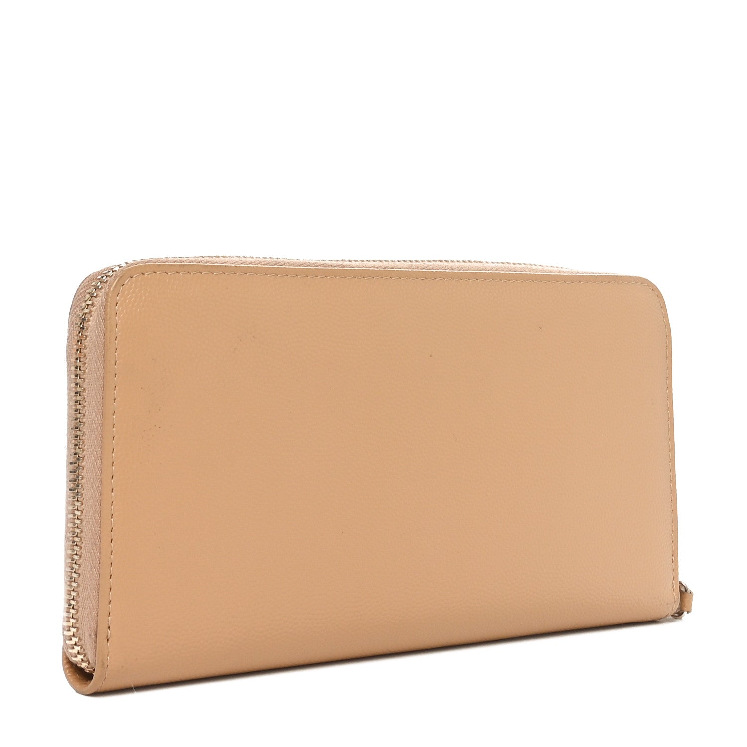 Chanel Caviar Studded Deauville Large Zip Around Wallet Beige 3 of 12