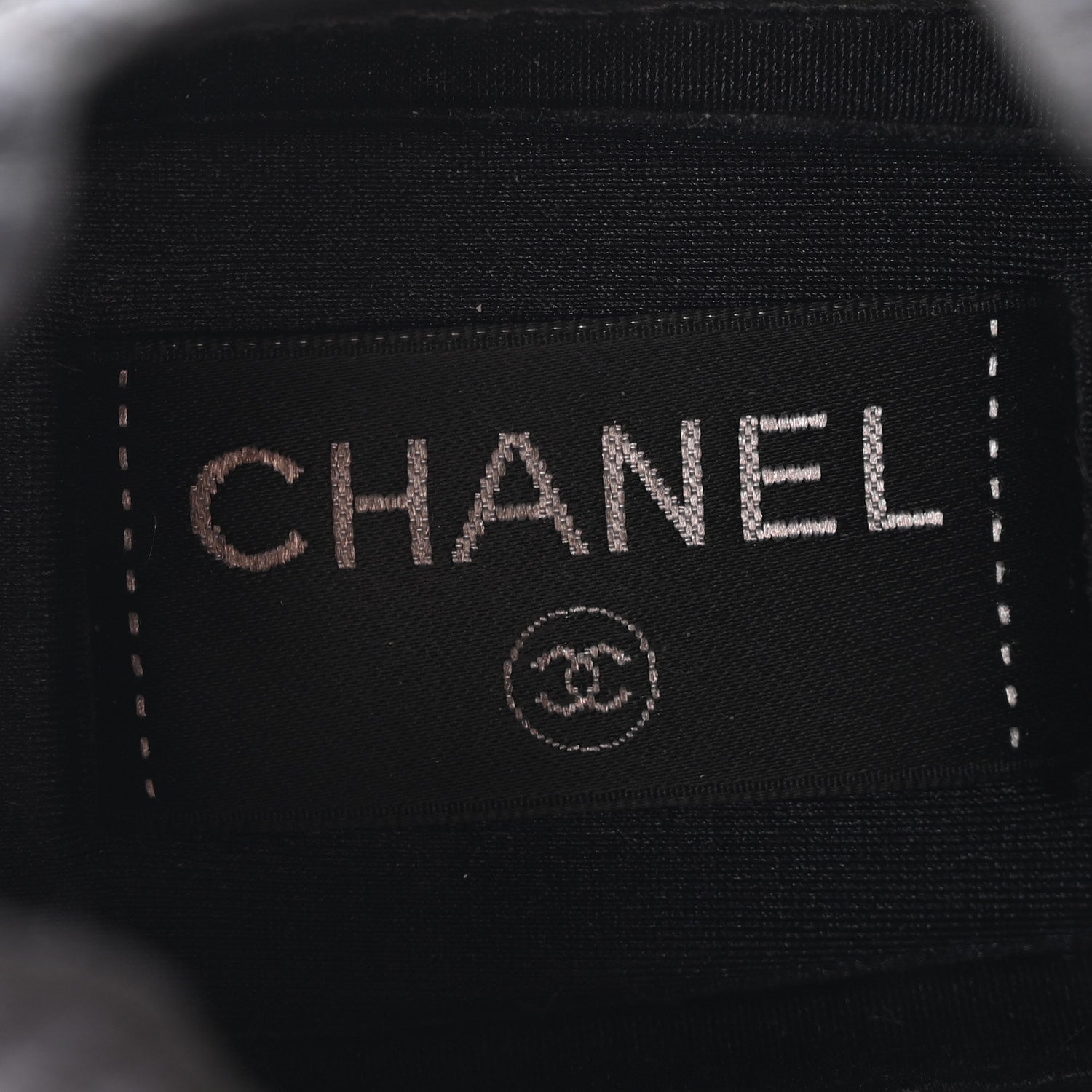 Chanel Fabric Logo Sneakers 36.5 Black 7 of 11