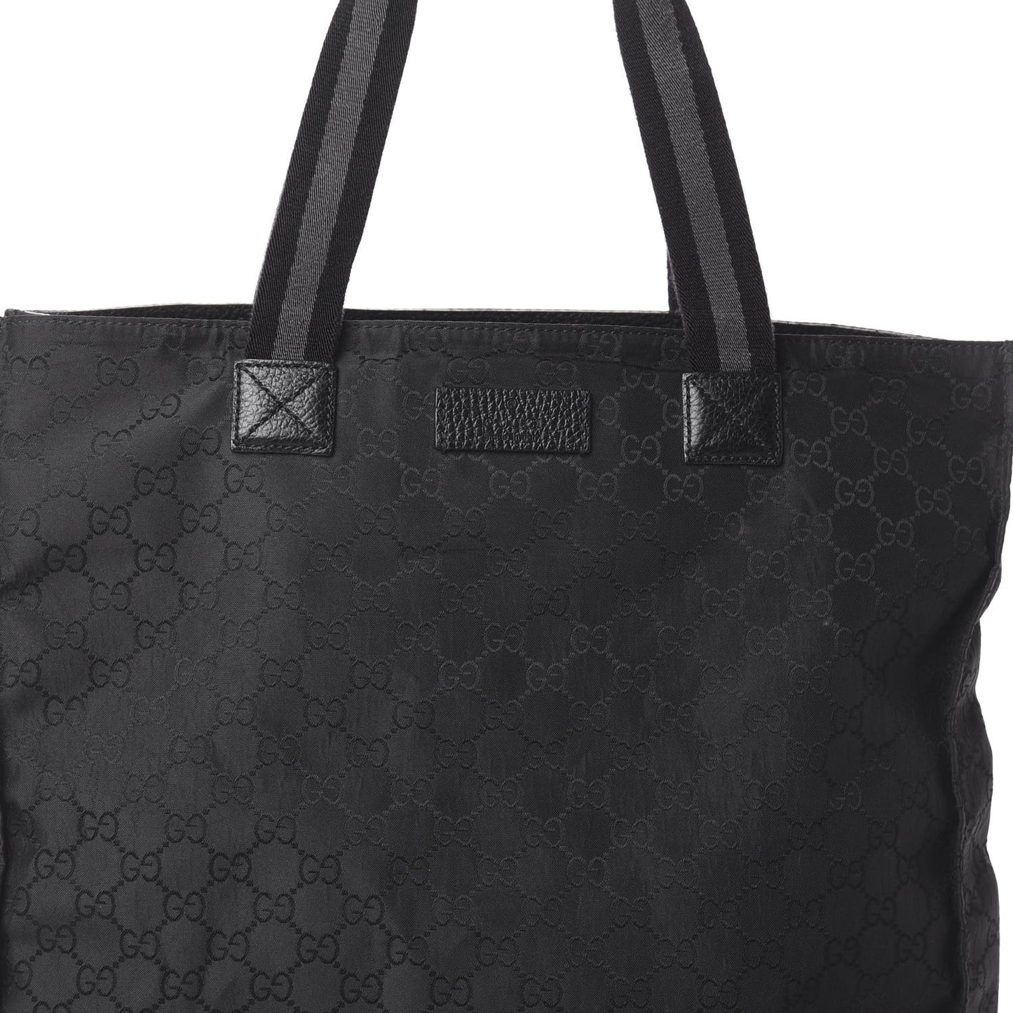 Nylon Monogram Vertical Tote Black