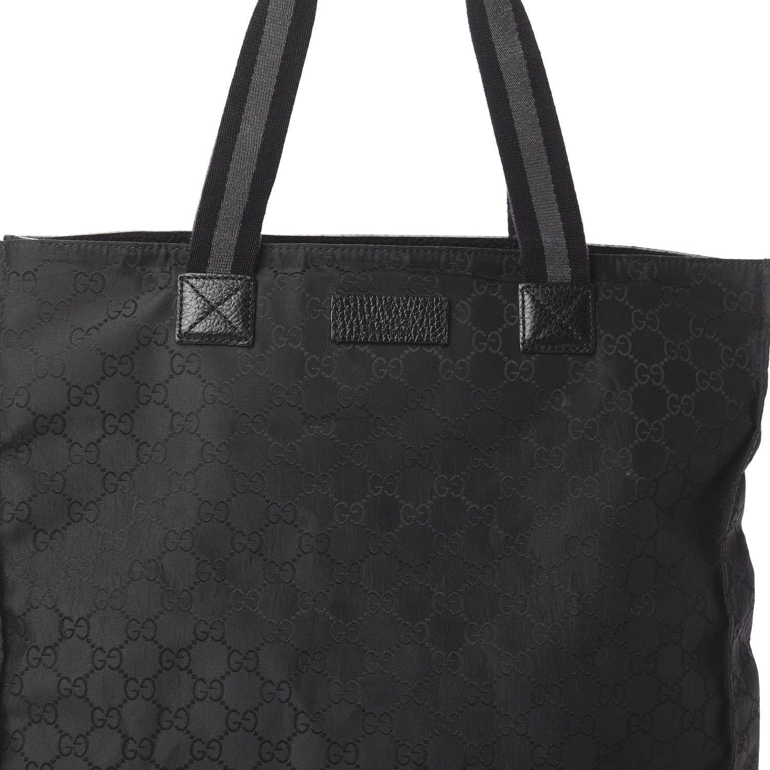 Gucci Nylon Monogram Vertical Tote Black 6 of 8