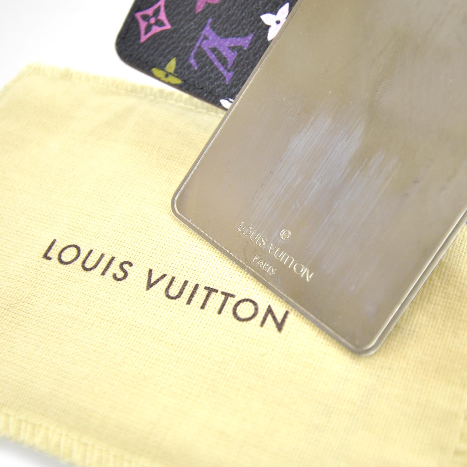 Louis Vuitton Monogram Multicolor Mirror and Case Pouch Black 4 of 6