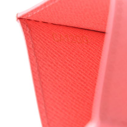 Louis Vuitton Damier Azur Daily Card Holder Rose Papaye 6 of 6