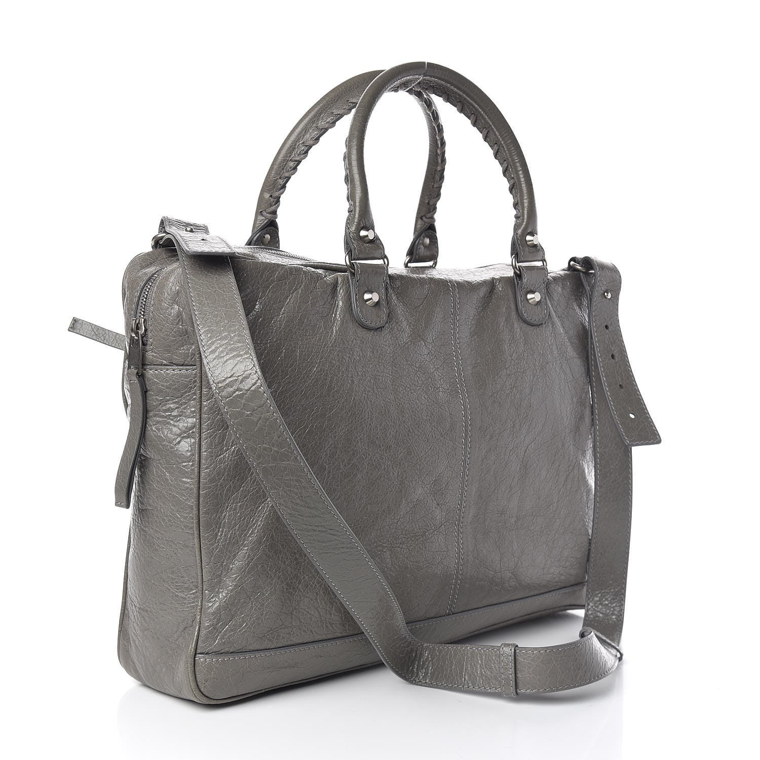 Balenciaga Agneau Classic Hardware Mens Mini Folder Gris Fumee 3 of 10