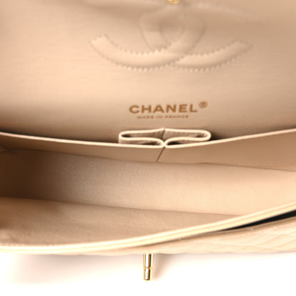 Chanel Caviar Quilted Medium Double Flap Beige 5 of 11