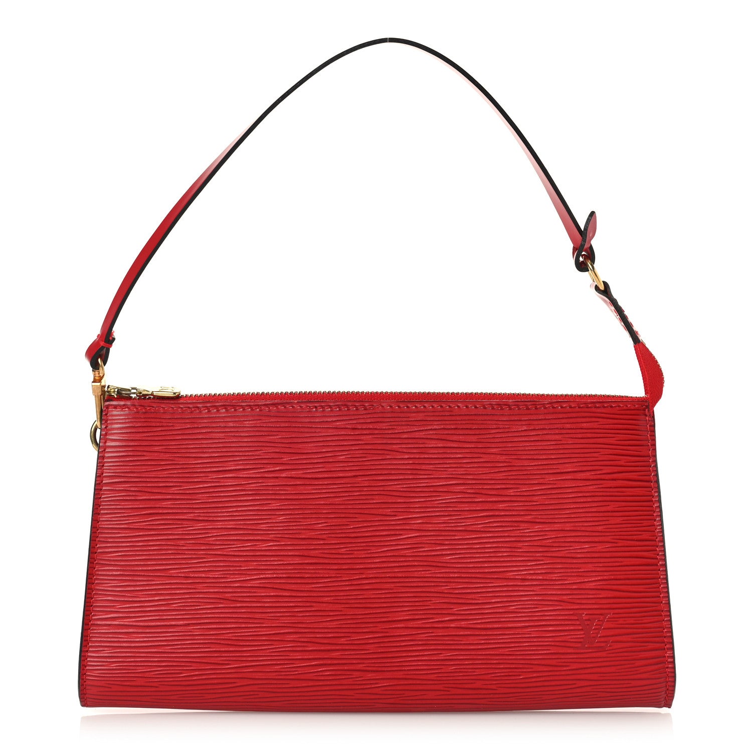 Louis Vuitton Epi Pochette Accessories 24 Castillan Red 1 of 9