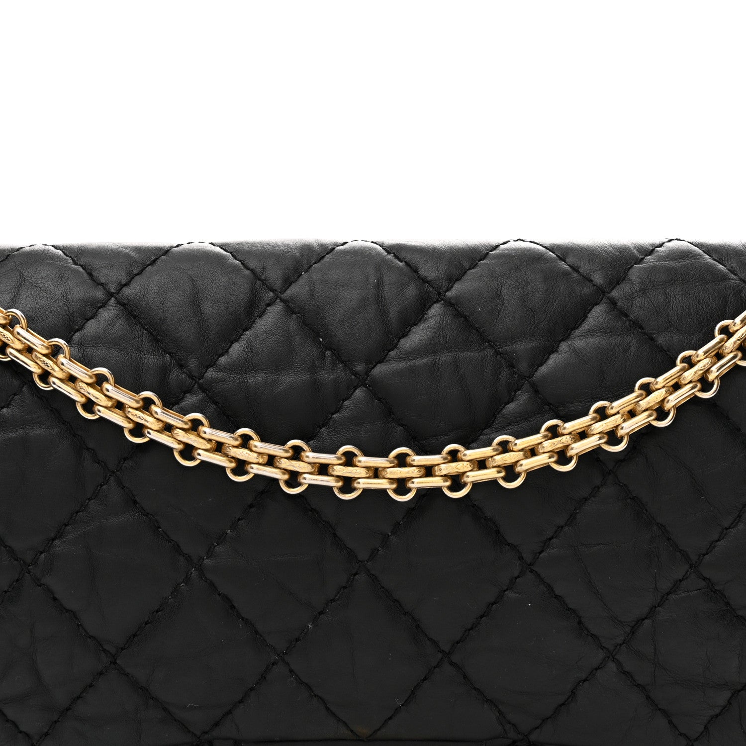 Chanel Aged Calfskin Quilted 2.55 Reissue 226 Flap Black 1882034