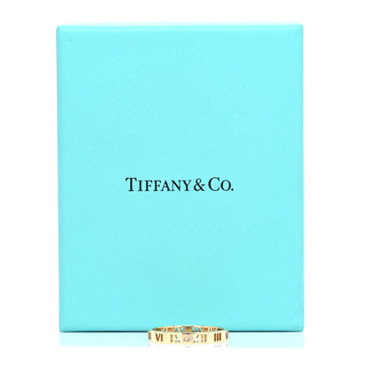 Tiffany 18K Yellow Gold Diamond Atlas Pierced Ring 69 12.5 5 of 5