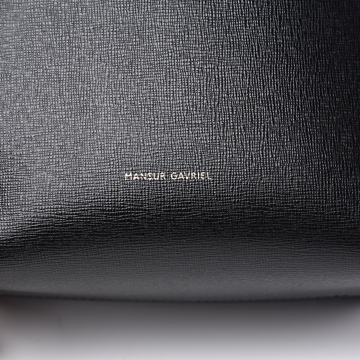Mansur Gavriel Saffiano Mini Bucket Bag Black Flamma 9 of 11