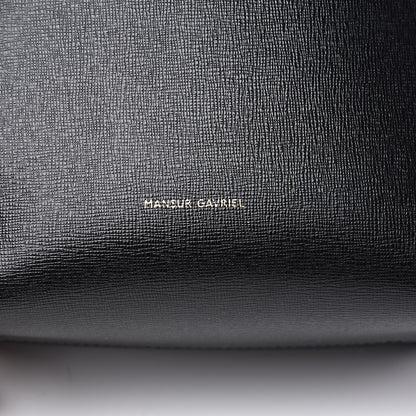 Mansur Gavriel Saffiano Mini Bucket Bag Black Flamma 9 of 11