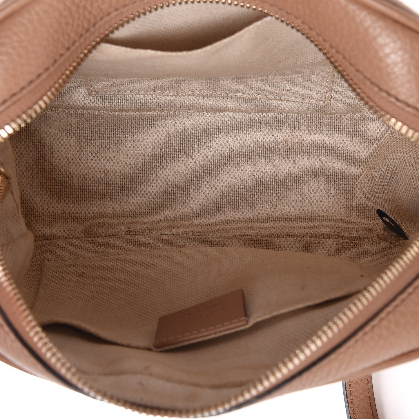Pebbled Calfskin Small Soho Disco Bag Camelia