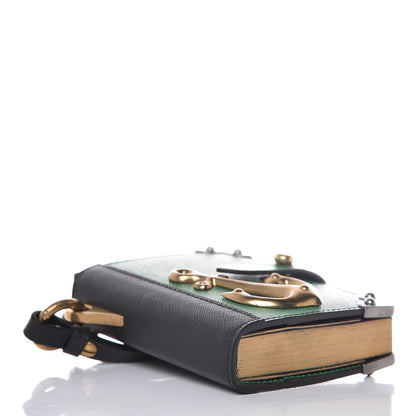 Prada Saffiano Cahier Trick Notebook Biliardo Black 4 of 8