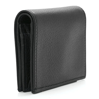 Gucci Calfskin Crystal Double G Card Case Black 3 of 11