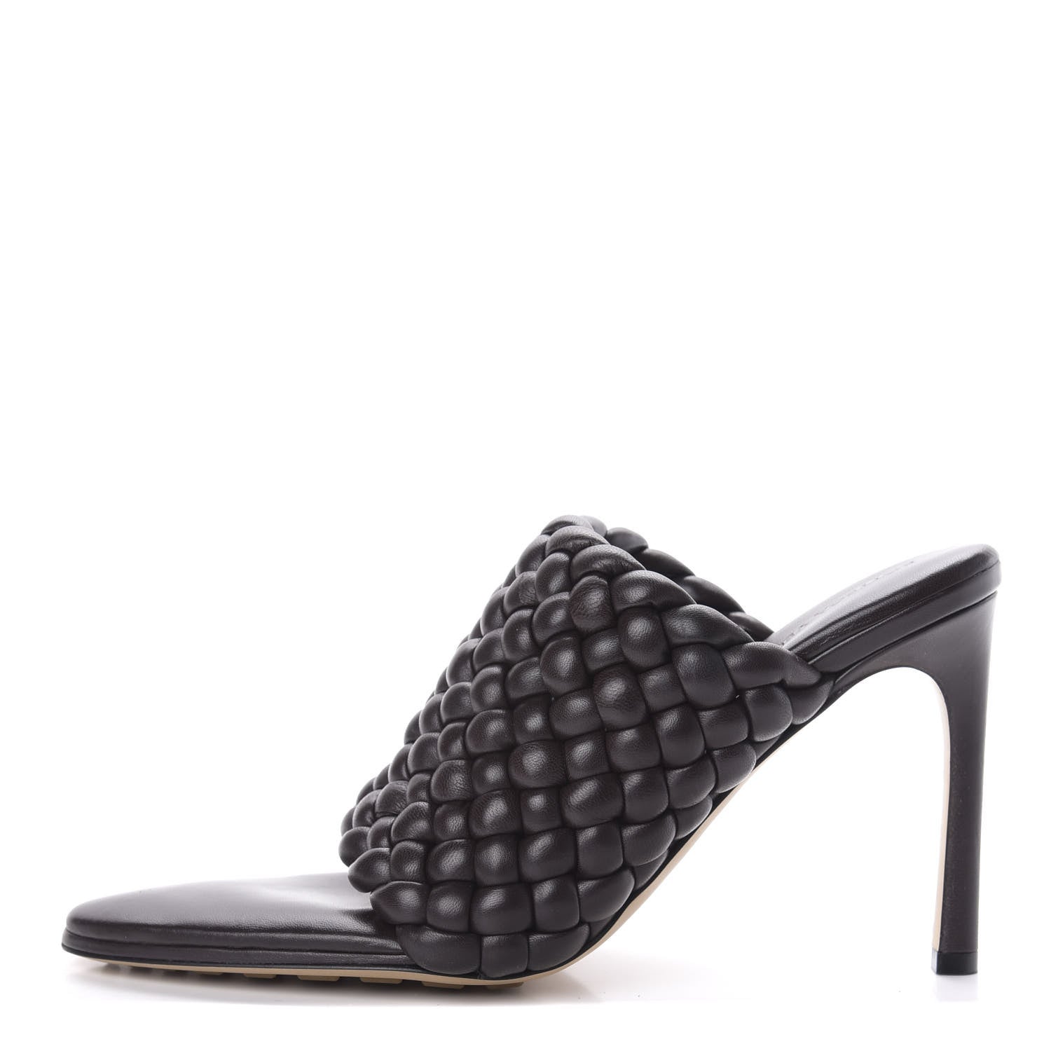 Bottega Veneta Nappa Padded Intreccio The Curve Sandals 40.5 Black 1 of 9