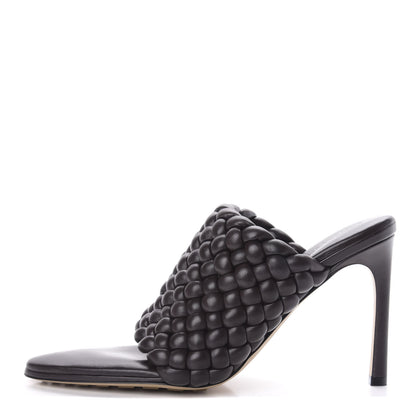 Bottega Veneta Nappa Padded Intreccio The Curve Sandals 40.5 Black 1 of 9