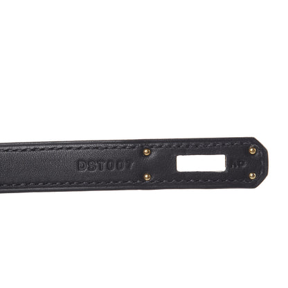 Hermes Swift Kelly Cut Clutch Pochette Black 5 of 10