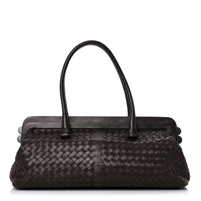 Bottega Veneta Nappa Intrecciato Frame Shoulder Bag Ebano 1 of 21