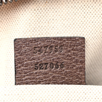 Gucci GG Supreme Monogram Textured Dollar Calfskin Web Large Savoy Duffle Bag Beige Ebony New Acero 6 of 15