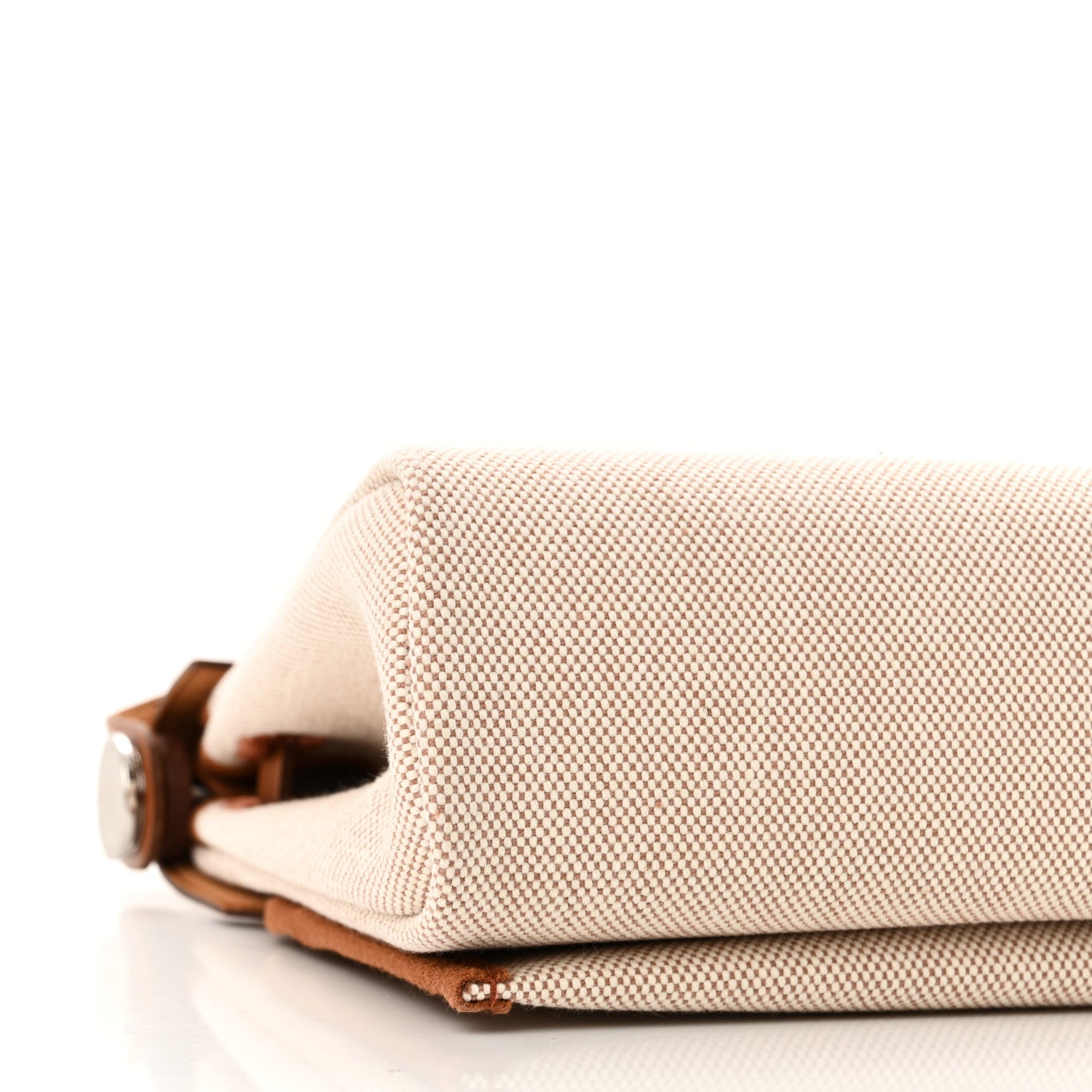 Hermes Military Toile Vache Hunter Herbag Zip Retourne 20 Ecru Beige Fauve 9 of 11