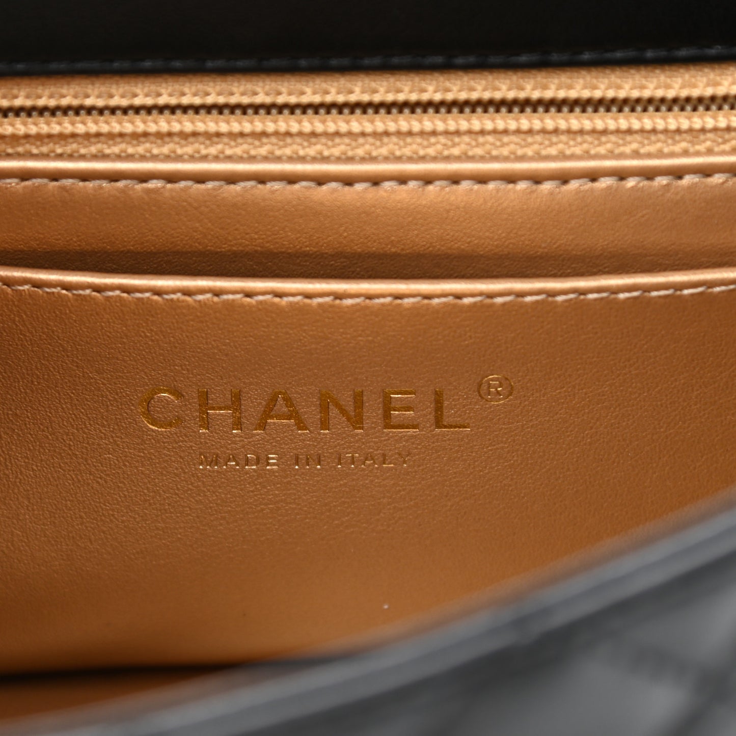 Lambskin Quilted Mini Rectangular Pearl Crush Flap Black