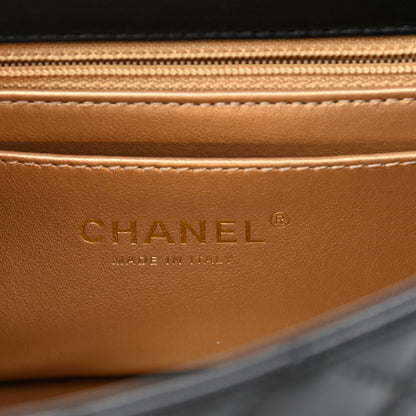 Chanel Lambskin Quilted Mini Rectangular Pearl Crush Flap Black 6 of 11