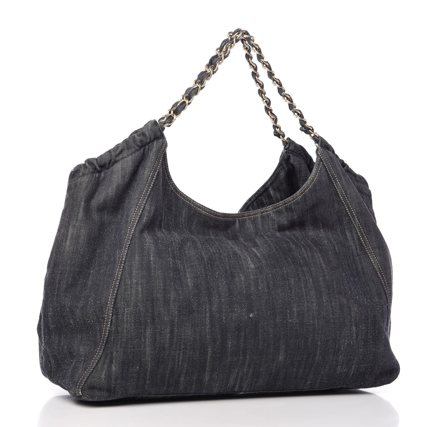Chanel Denim XL Coco Cabas Tote Blue 4 of 11